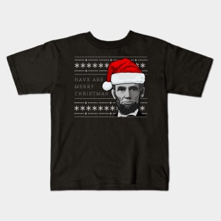 Holiday Sweater: ABE Merry Christmas Kids T-Shirt